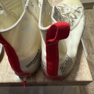 Very cool and comfortable beige comfortable high tops only worn twice